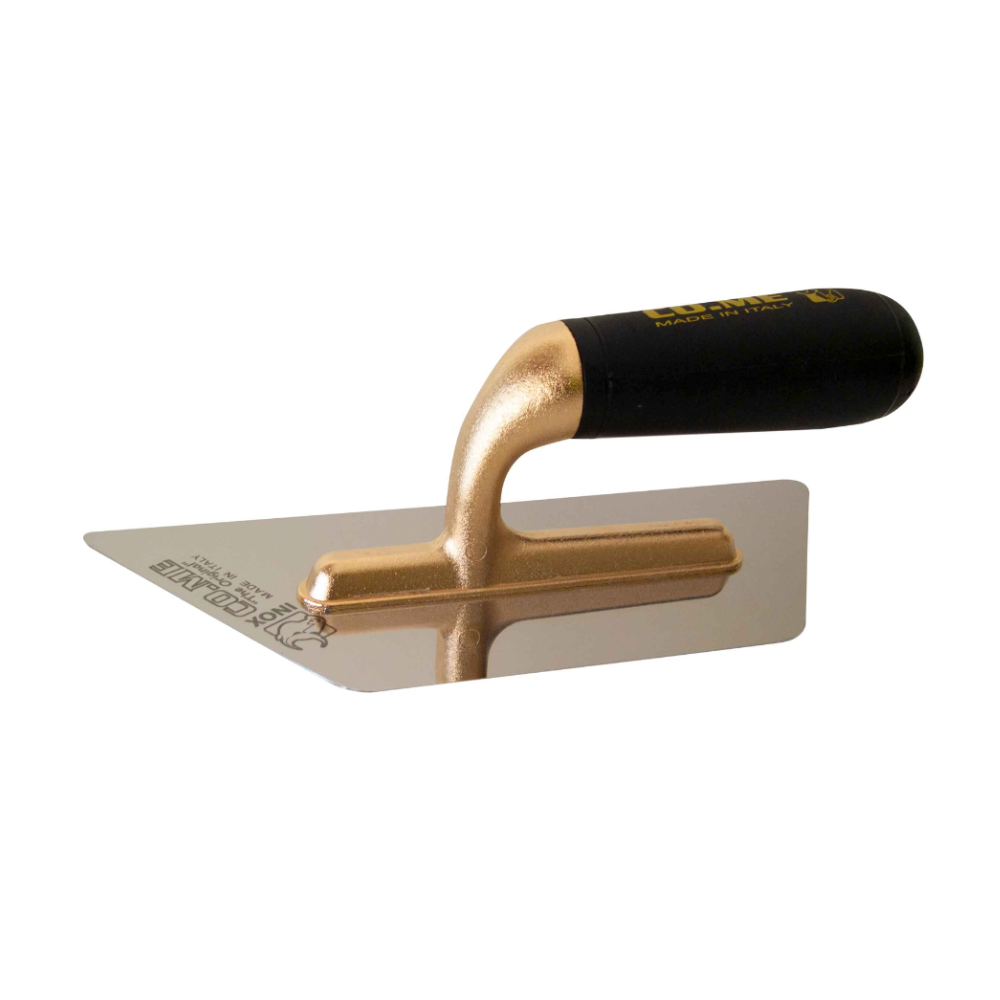 VENETIAN STUCCO TRAPEZOID TROWEL - GOLD SHANK 240x100mm